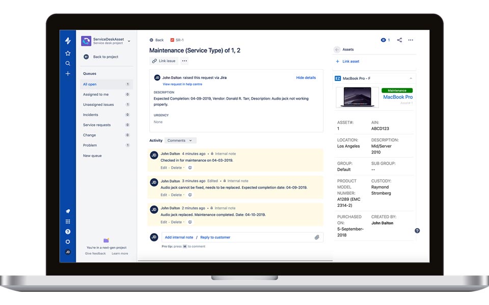 Jira Service Desk Integration